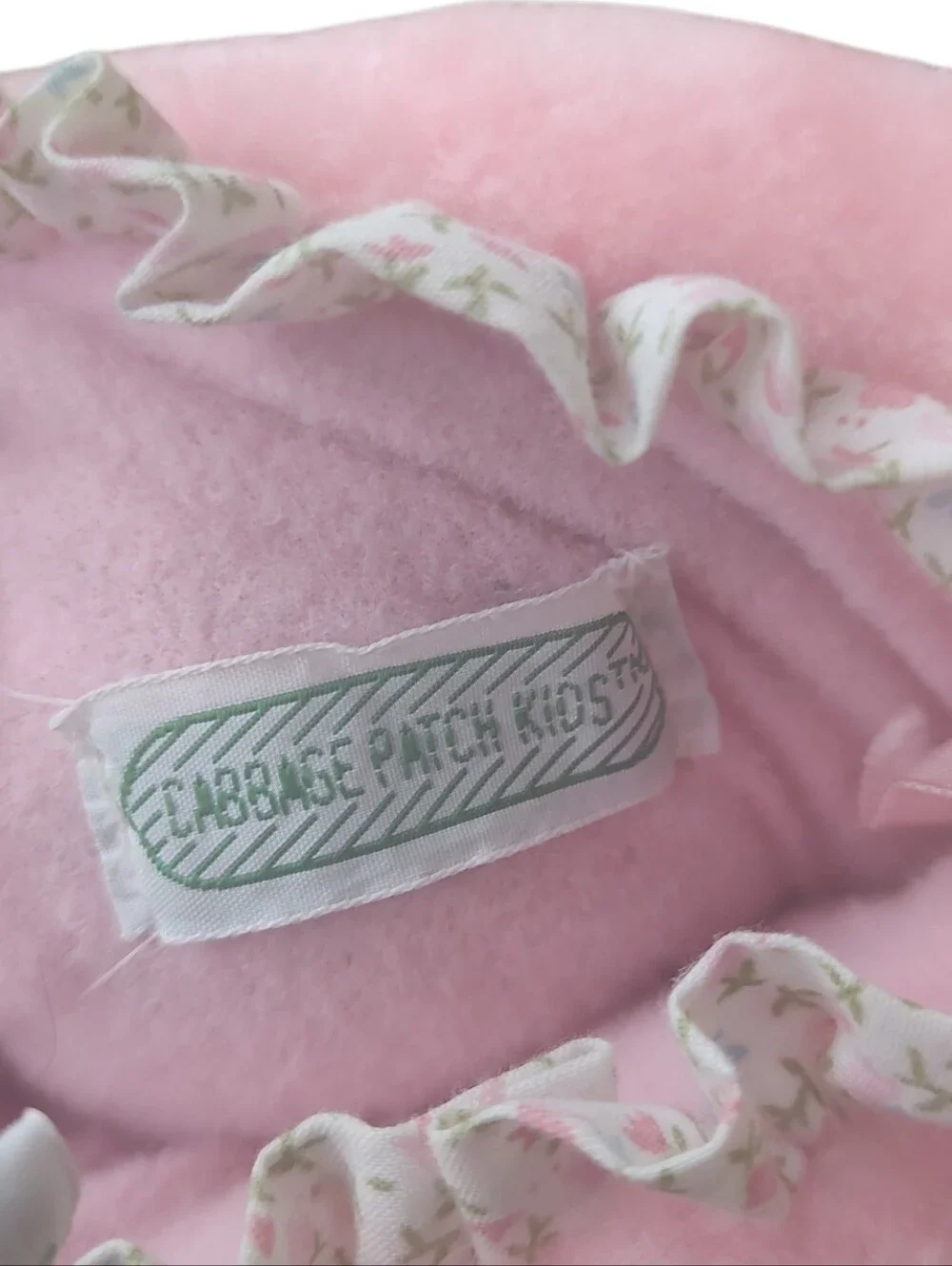 Vintage Rare 1984 Plush Cabbage Patch Slippers in Light Pink